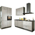 ECKKÜCHE 120/220 cm  in Graphitfarben, Schwarz, Sandfarben  - Sandfarben/Schwarz, Design, Holzwerkstoff/Metall (120/220cm) - Xora