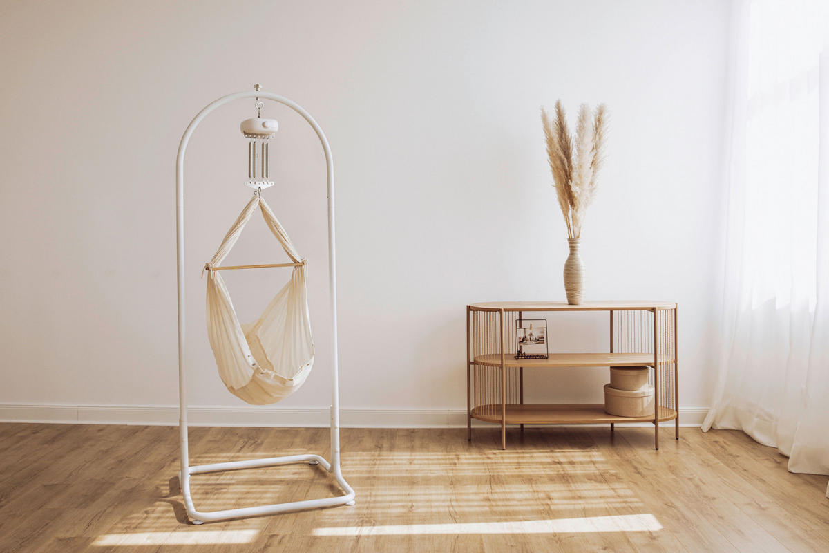 FEDERWIEGENZUBEHÖR   - Weiß, Basics, Kunststoff/Metall (15/44/14cm) - swing2sleep