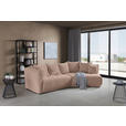 ECKSOFA in Chenille Beige  315/180 cm  - Beige/Schwarz, MODERN, Kunststoff/Textil (315/180cm) - Hom`in