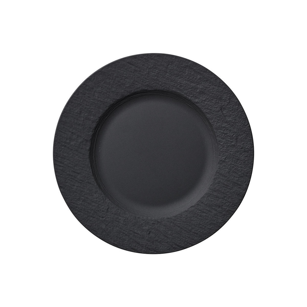 TAFELSERVICE Schwarz 16-teilig Manufacture Rock  - Schwarz, Design, Keramik - Villeroy & Boch