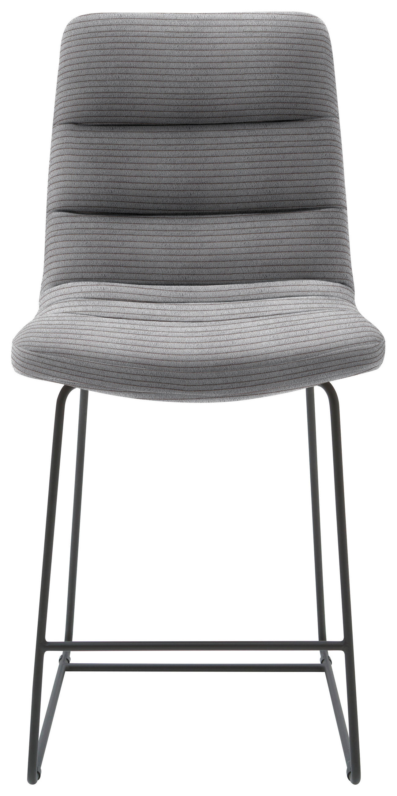 TRESENSTUHLTextil Dunkelgrau  - Dunkelgrau/Schwarz, Design, Textil/Metall (52/106/66cm) - Dieter Knoll