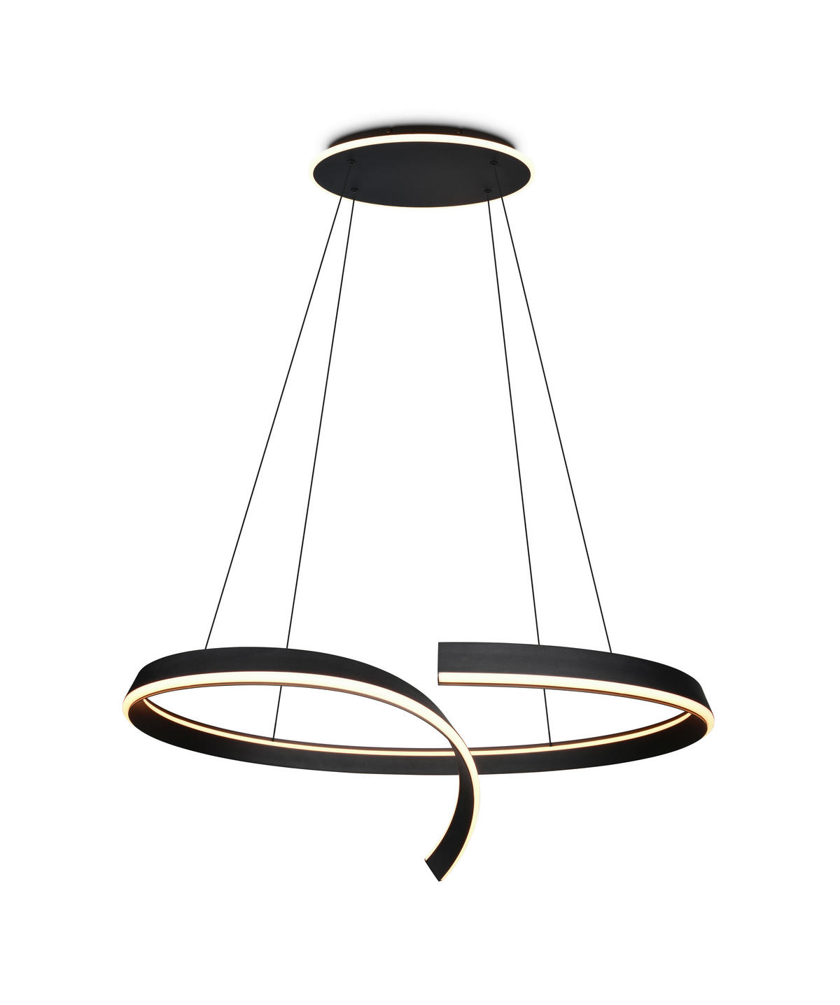 LED-HÄNGELEUCHTE CIRONDA 110/200/68 cm  - Schwarz, Design, Metall (110/200/68cm) - Cinque