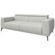 3-SITZER-SOFA  in Webstoff Naturfarben  - Schwarz/Naturfarben, KONVENTIONELL, Textil/Metall (240/80/113cm) - Carryhome