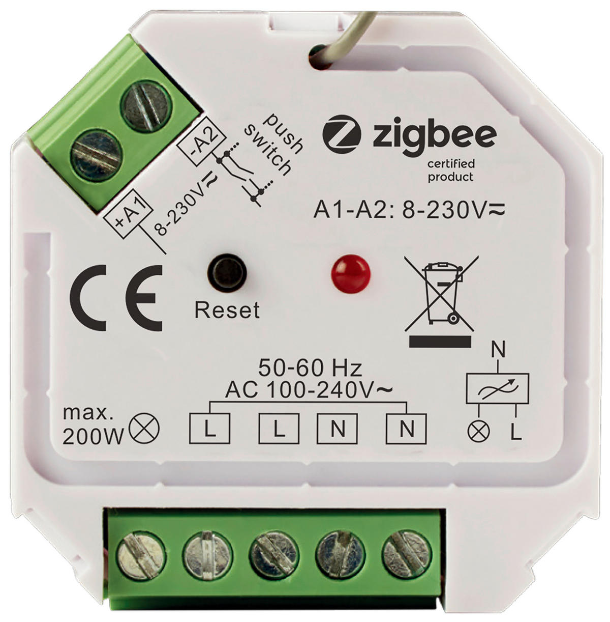 SMART SWITCH ZIGBEE - Weiß, Basics, Kunststoff (2/4,6/4,5cm) - Tint