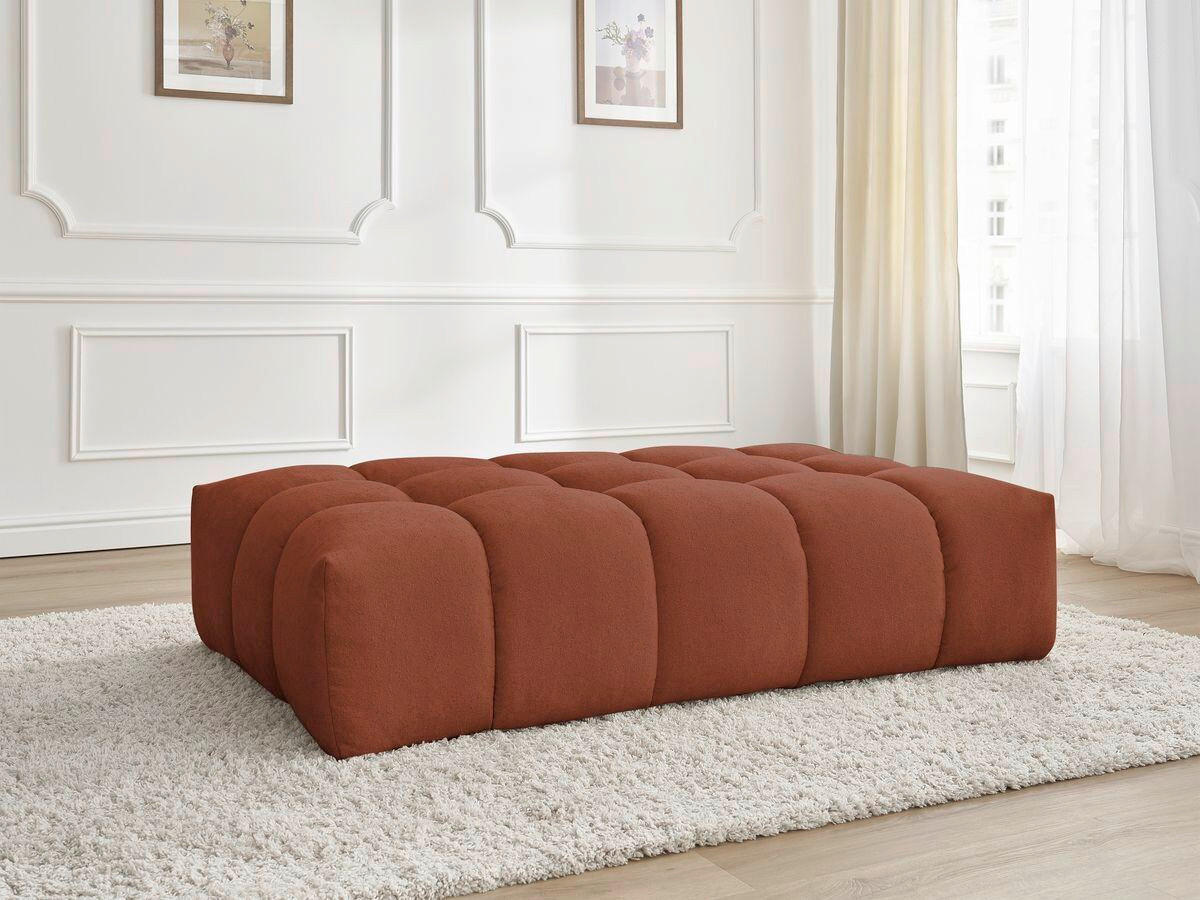 HOCKER EVEREST Struktur Orange  - Schwarz/Orange, MODERN, Kunststoff/Textil (166/100/40cm)