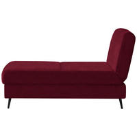 SCHLAFSOFA in Webstoff Bordeaux  - Bordeaux/Schwarz, Modern, Textil/Metall (205/90/92cm) - Novel