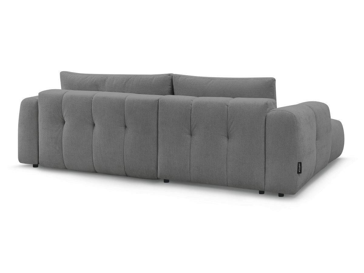 ECKSCHLAFSOFA FUJI Leinenoptik Dunkelgrau  inkl.  - Dunkelgrau/Schwarz, MODERN, Kunststoff/Textil (160/292cm)