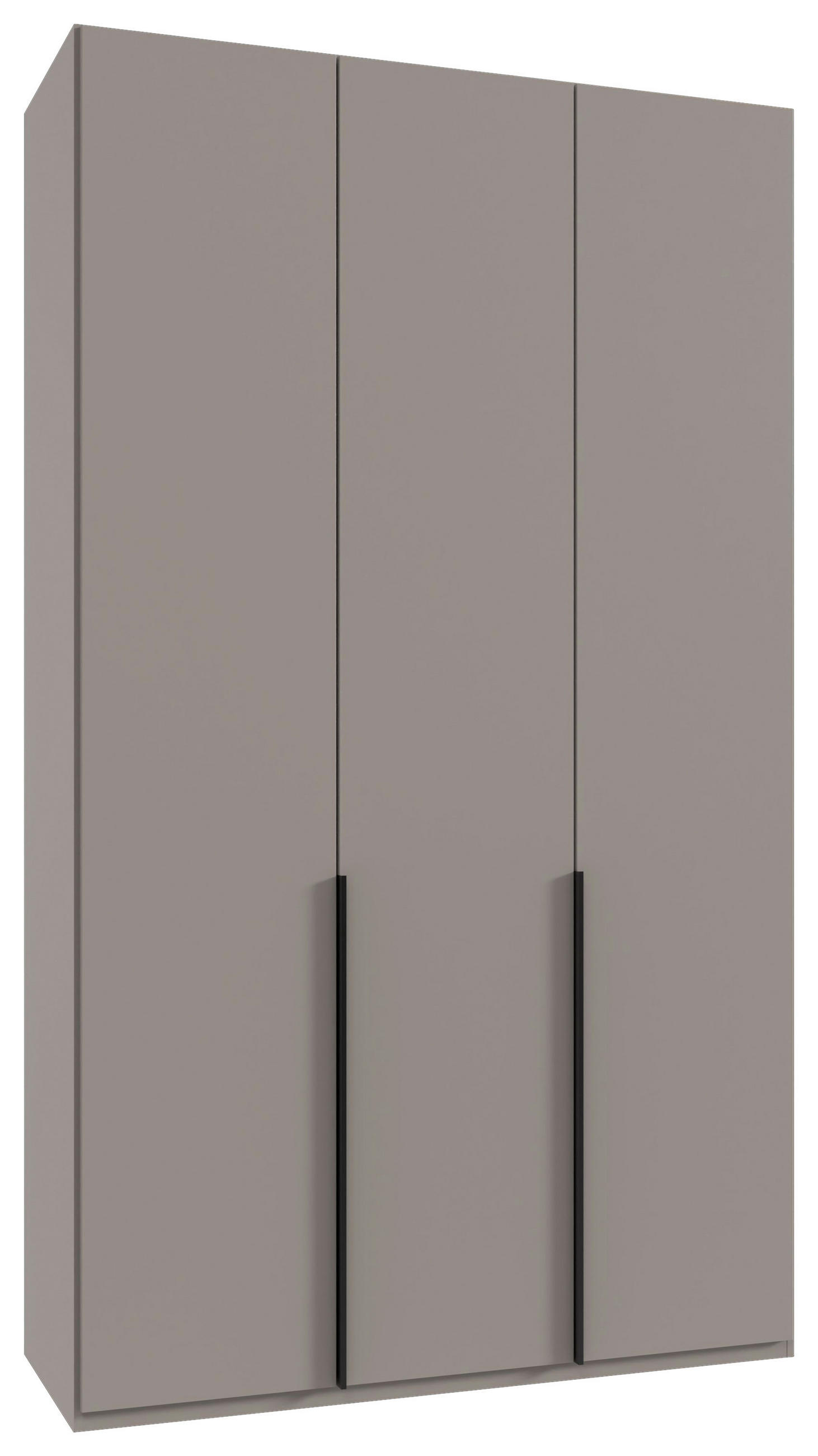 DREHTÜRENSCHRANK 135/236/58 cm 3-türig Grau, Sahara  - Schwarz/Grau, MODERN, Holzwerkstoff/Metall (135/236/58cm) - MID.YOU