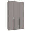DREHTÜRENSCHRANK in Grau, Sahara  - Schwarz/Grau, Modern, Holzwerkstoff/Metall (135/236/58cm) - MID.YOU