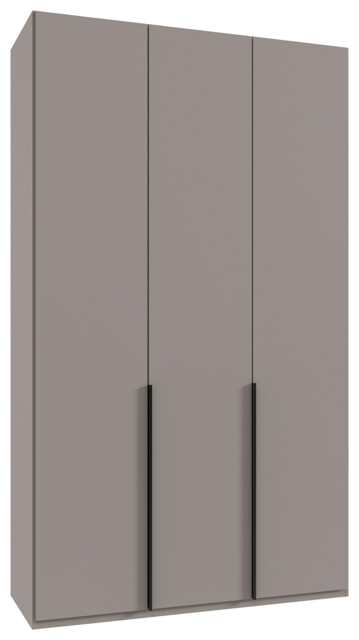 DREHTÜRENSCHRANK in Grau, Sahara  - Schwarz/Grau, Modern, Holzwerkstoff/Metall (135/236/58cm) - MID.YOU