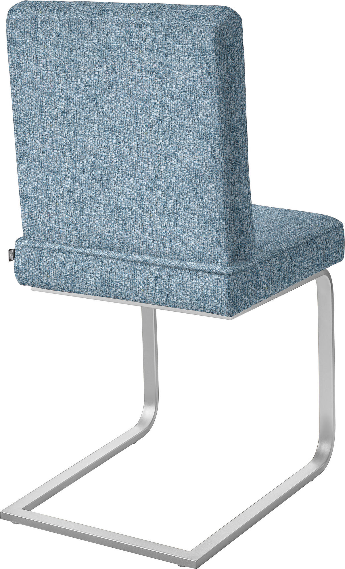 SCHWINGSTUHL  in Stahl Chenille  - Chromfarben/Hellblau, Design, Textil/Metall (46/92/60cm) - Dieter Knoll