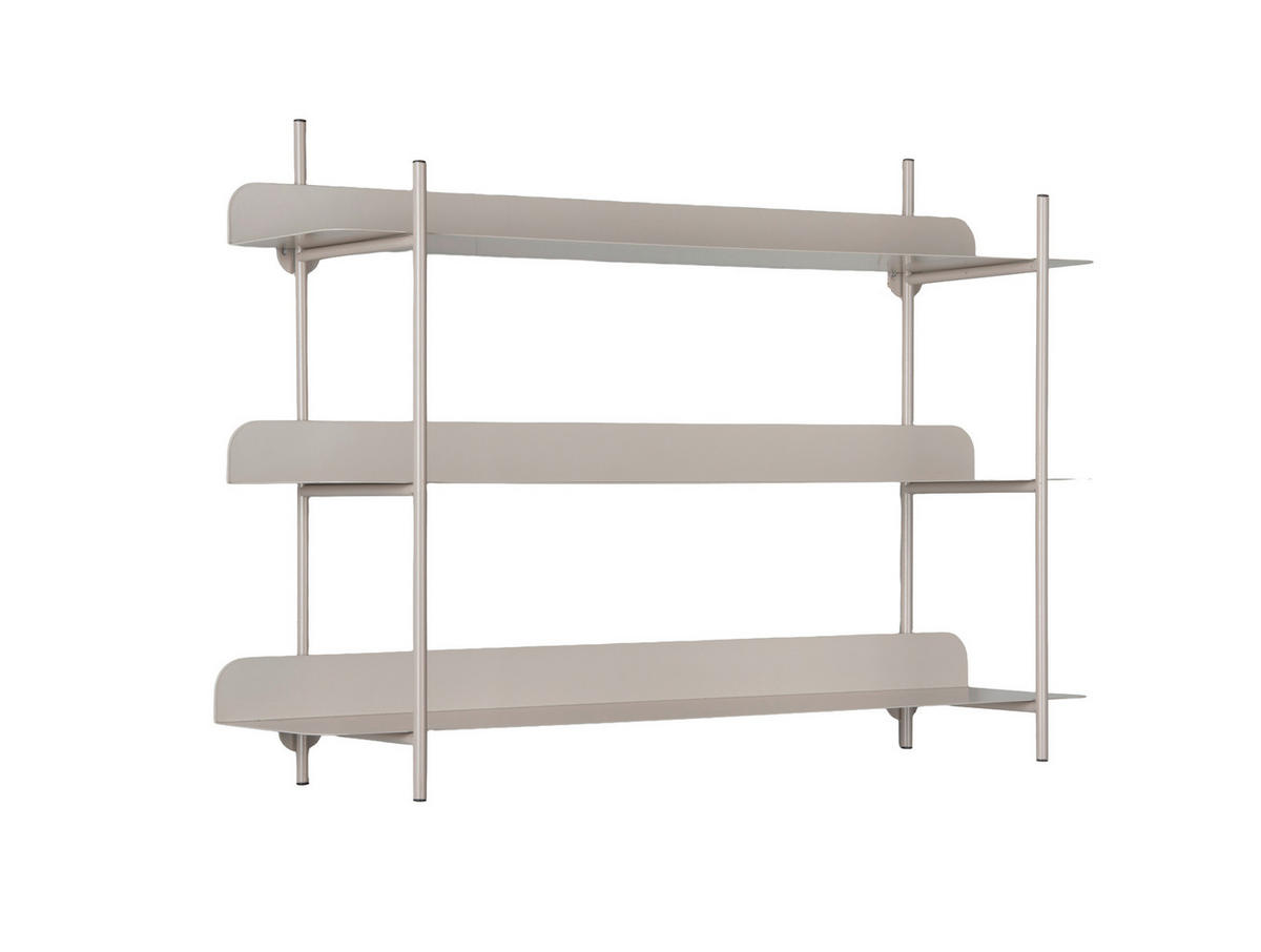 DEKOWANDREGAL 60/42/16 cm  - Greige, Basics, Metall (60/42/16cm) - Leitmotiv