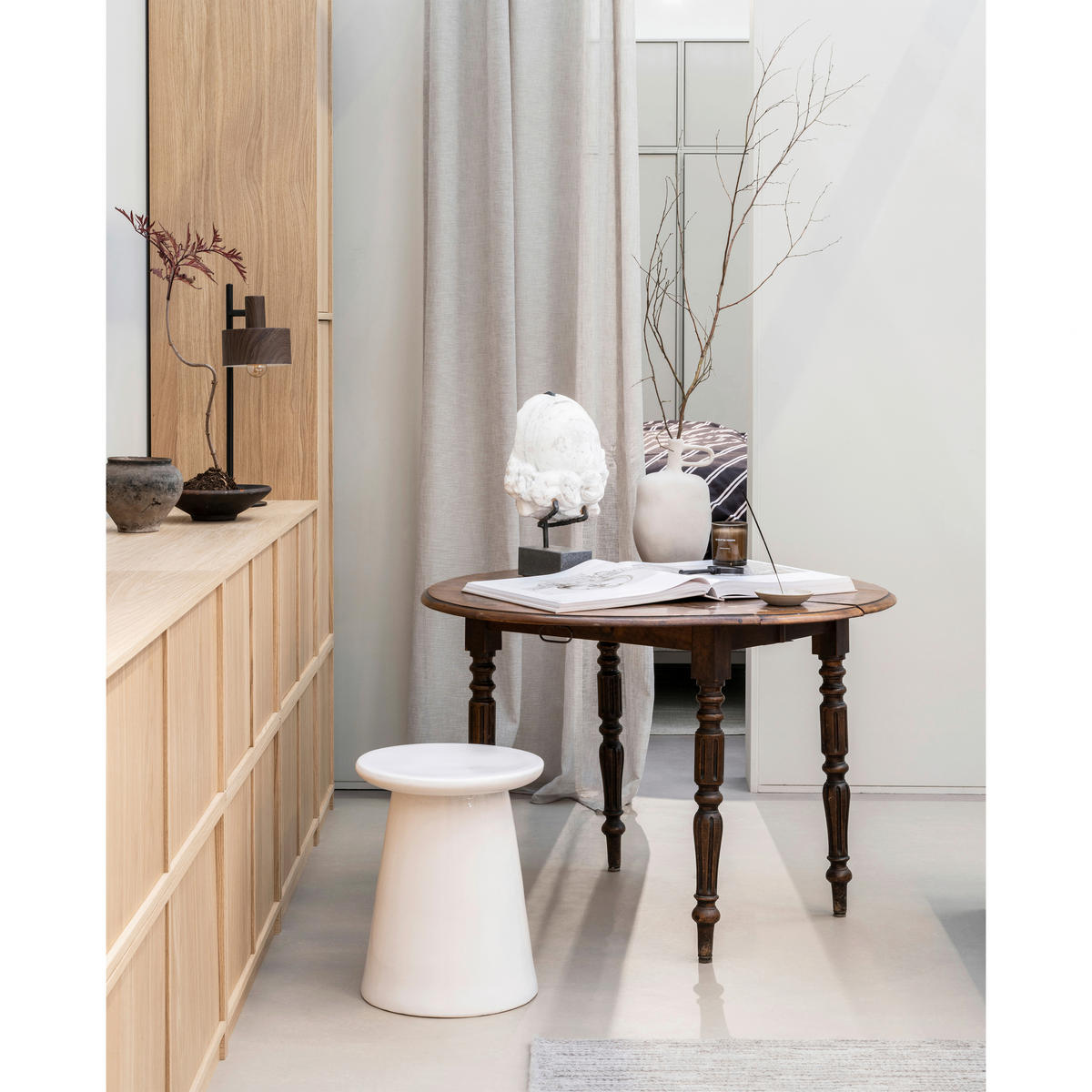 LOWBOARD Modulair 77/44/40 cm  erweiterbar  - Naturfarben, Design, Holz (77/44/40cm) - Livetastic