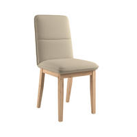 STUHL   Webstoff  Beige  - Eichefarben/Beige, KONVENTIONELL, Holz/Textil (47/91/44cm) - P & B