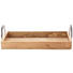 SERVIERTABLETT - Braun/Nickelfarben, LIFESTYLE, Holz/Metall (37/18/10cm) - Ambia Home SERVIERTABLETT - Braun/Nickelfarben, LIFESTYLE, Holz/Metall (37/18/10cm) - Ambia Home