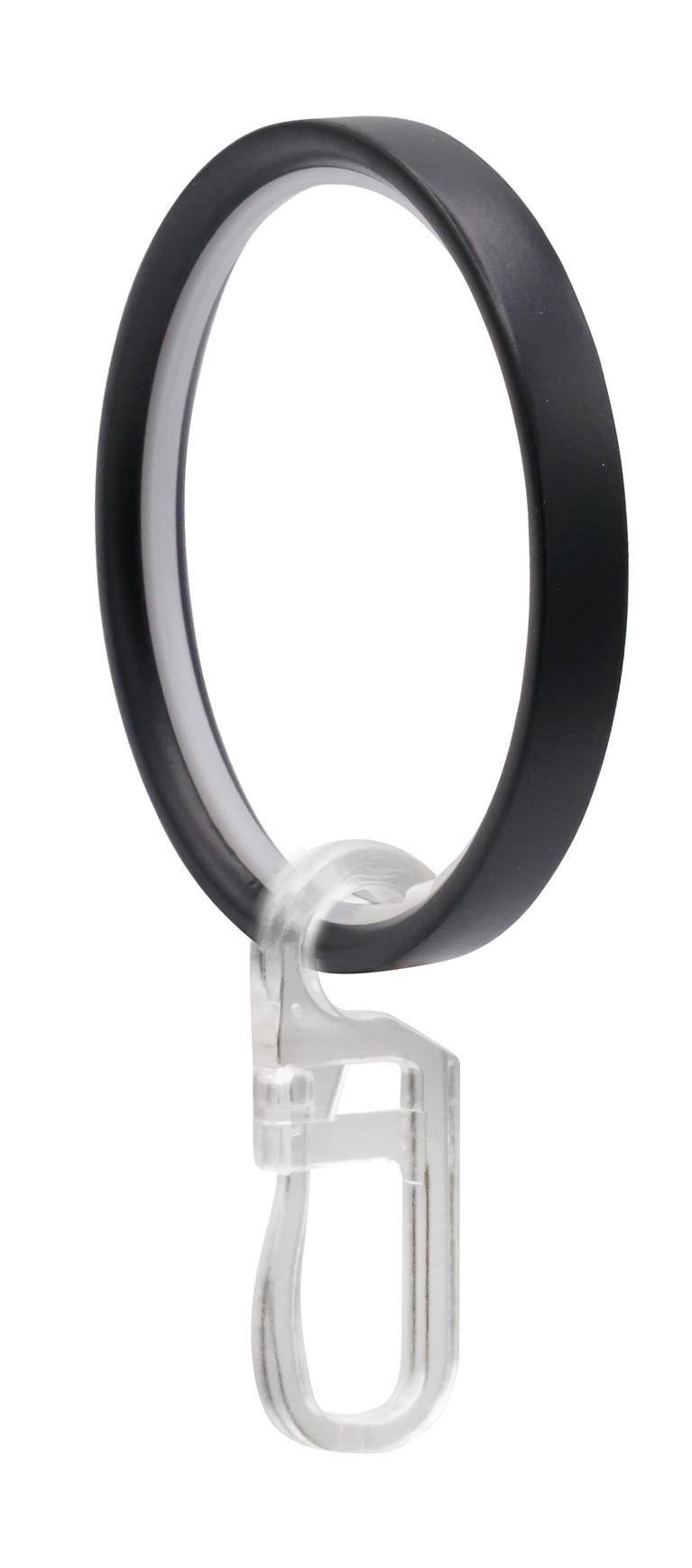 SET INELE PERDEA CU CLIPS   - negru, Basics, metal (5/5/0,6cm) - Homeware