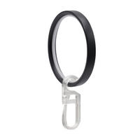 SET INELE PERDEA CU CLIPS   - negru, Basics, metal (5/5/0,6cm) - Homeware