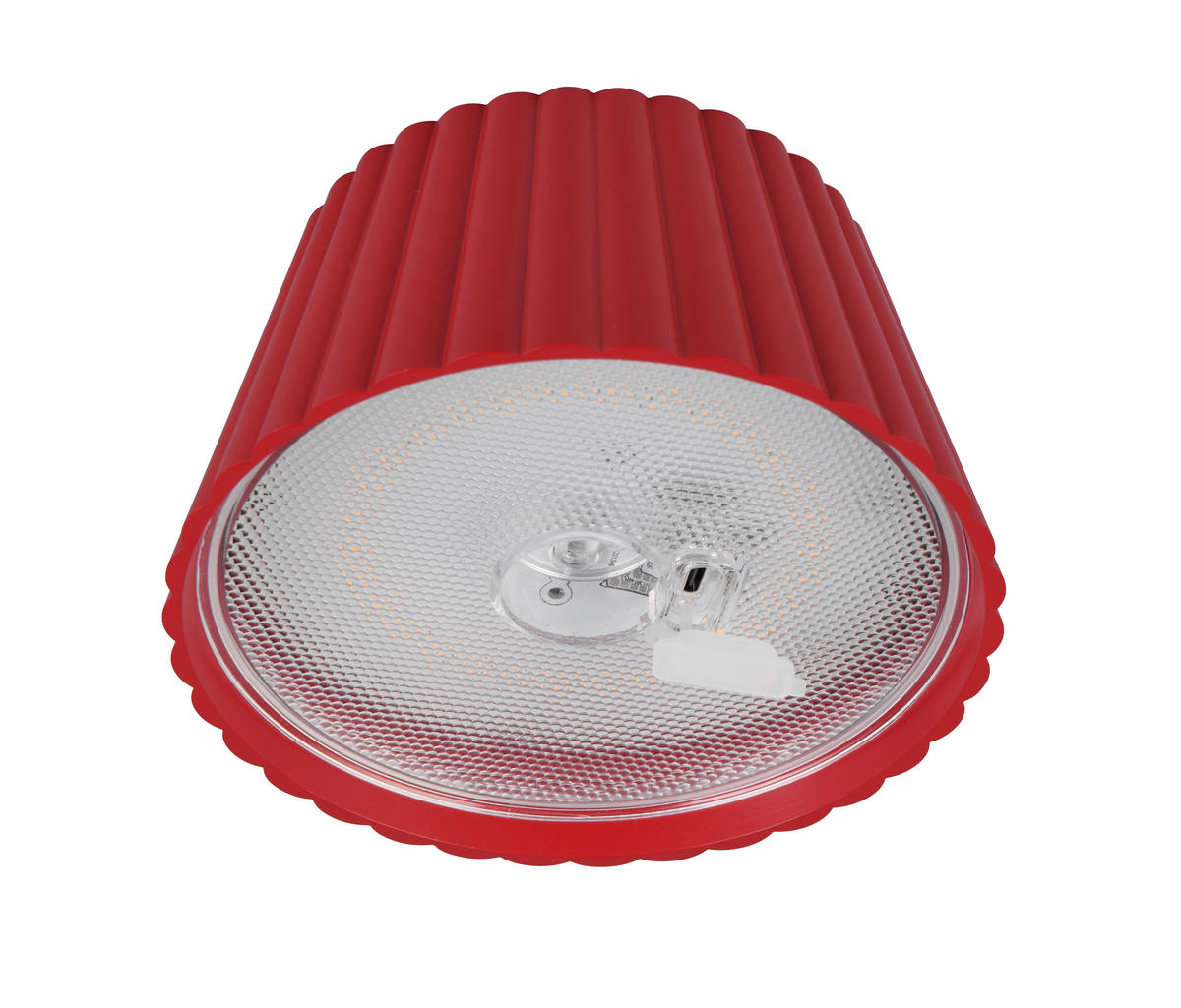 AKU STOJACÍ LAMPA, 13,5/123 cm  - červená, Design, kov (13,5/123cm)