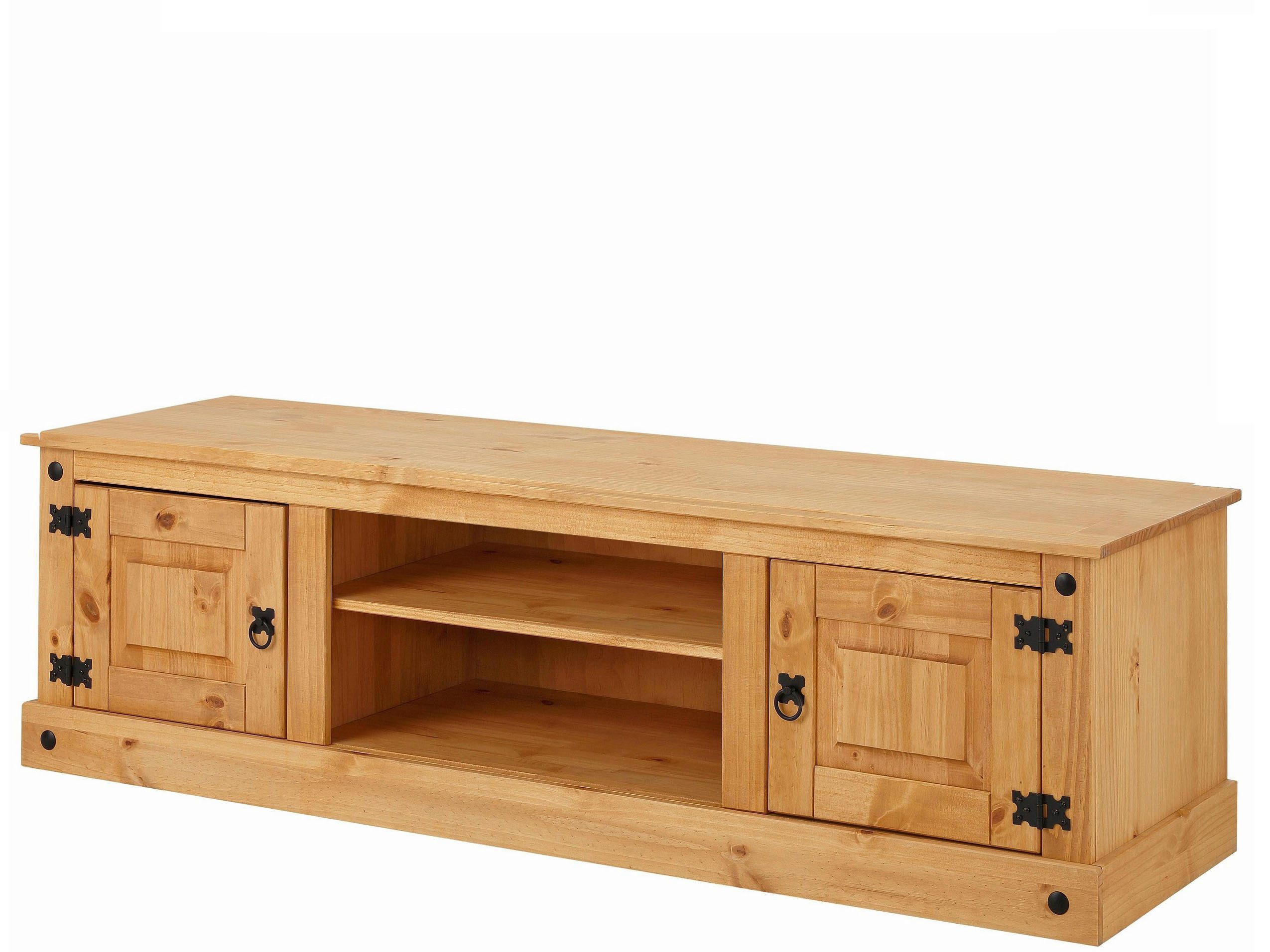 LOWBOARD MEXICO   in 160/45/45 cm  - Naturfarben, Design, Holz/Metall (160/45/45cm) - MID.YOU