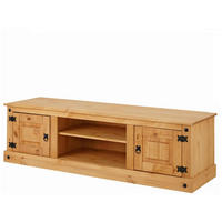 LOWBOARD MEXICO   in 160/45/45 cm  - Naturfarben, Design, Holz/Metall (160/45/45cm) - MID.YOU