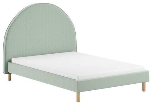 KINDER-/JUNIORBETT - Naturfarben/Grün, ROMANTIK / LANDHAUS, Holz/Textil (140/200cm) - MID.YOU