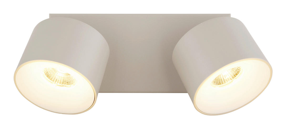 LED-STRAHLER 20.5/7.2/12 cm   - Transparent/Weiß, Design, Kunststoff/Metall (20.5/7.2/12cm) - Globo