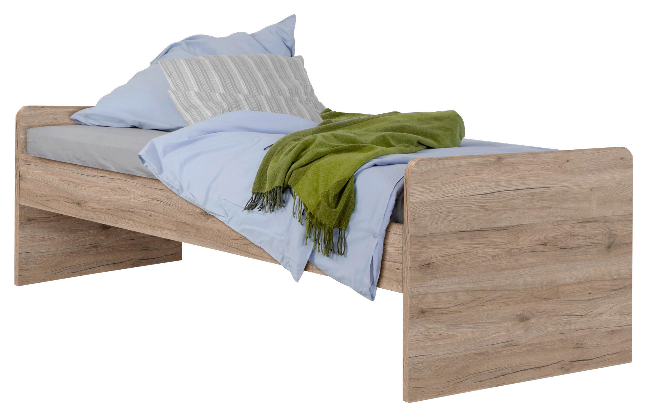 BETT 90/200 cm,  in Eiche San Remo,  - Eiche San Remo, KONVENTIONELL (90/200cm) - Boxxx