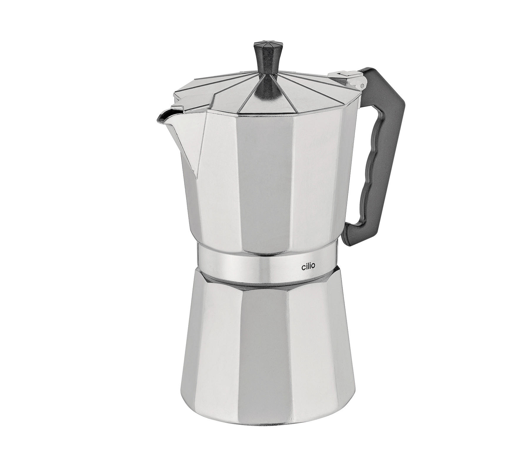 ESPRESSOKOCHER  - Silberfarben, Basics, Kunststoff/Metall (9,5/22,5cm) - Cilio