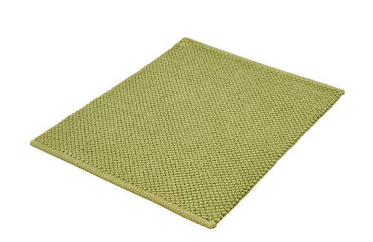 FÜRDŐSZOBASZŐNYEG  50/60 cm  zöld, világoszöld   - világoszöld/zöld, Basics, textil (50/60cm) - Kleine Wolke