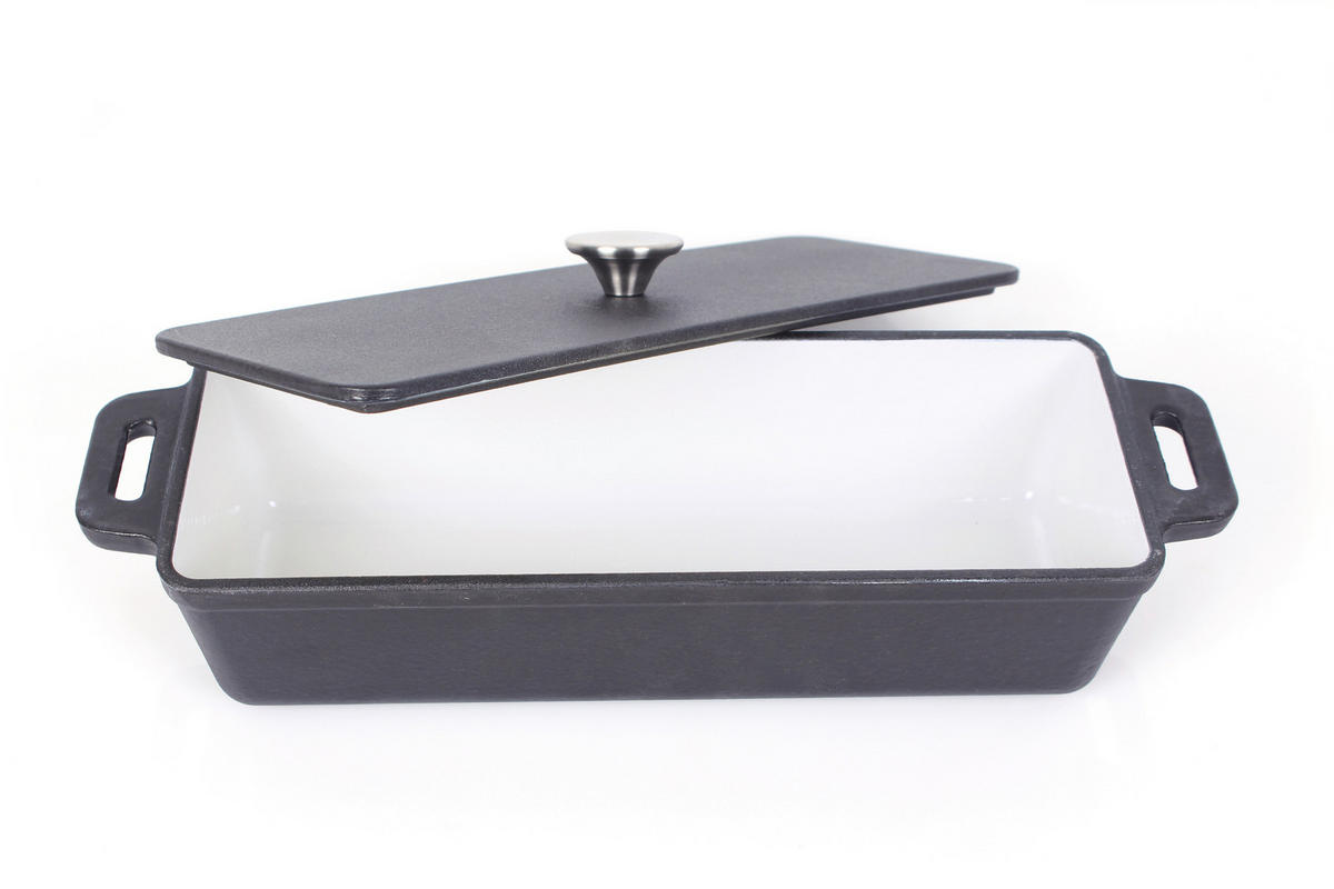 BROTTOPF - Schwarz, Basics, Metall (36/12/9cm) - Echtwerk