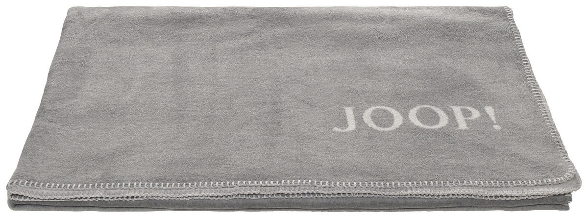 PLAID Uni-Doubleface 150/200 cm  - Weiss/Grau, Design, Textil (150/200cm) - Joop!