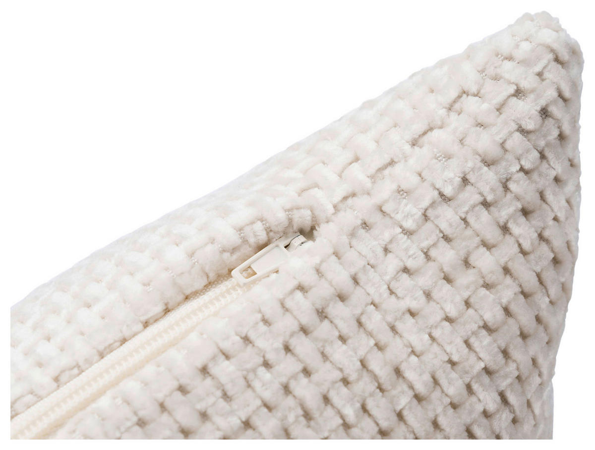 DEKORAČNÝ VANKÚŠ 50/50 cm - sivobiela, Basics, textil (50/50cm) - Novel