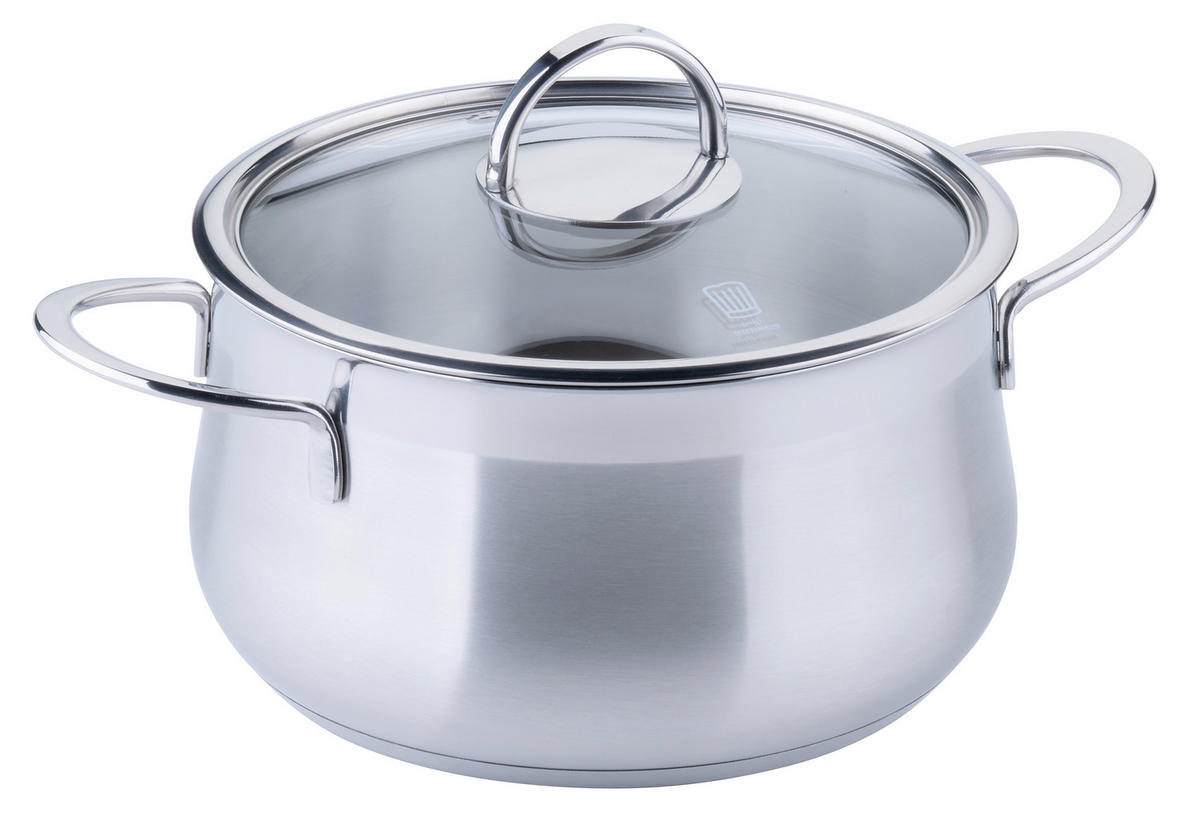 KOCHTOPF CHEFKOCH 3,0 L  - Silberfarben, Basics, Metall (20cm) - Chefkoch+Fackelmann
