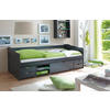 STAURAUMBETT 90/200 cm  in Dunkelgrau  - Dunkelgrau, MODERN, Holz (90/200cm) - MID.YOU