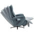 RELAXSESSEL in Leder Blau - Chromfarben/Blau, Design, Leder/Metall (77/108/87cm) - Valdera RELAXSESSEL in Leder Blau - Chromfarben/Blau, Design, Leder/Metall (77/108/87cm) - Valdera