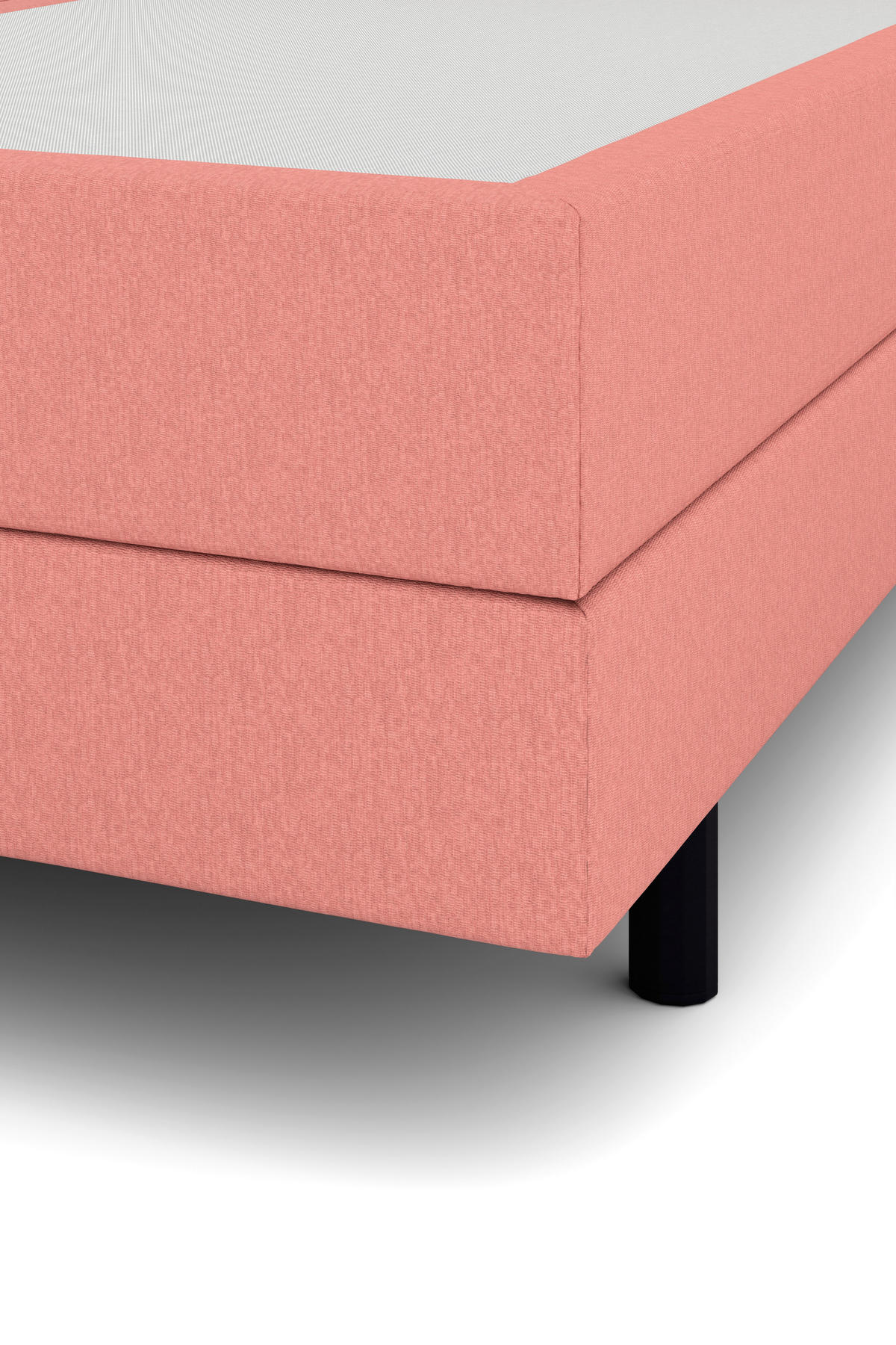 BOXSPRINGBETT 180/200 cm  in Koralle  - Koralle/Schwarz, KONVENTIONELL, Holzwerkstoff/Kunststoff (180/200cm) - Musterring