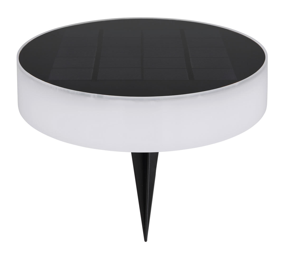 SOLÁRNÍ SVÍTIDLO 15.3/15.3/56.1 cm - černá/opál, Design, plast (15.3/15.3/56.1cm) - Globo