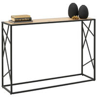 KONSOLBORD i metall, trämaterial 110/30/76 cm    - svart/ekfärgad, metall/trämaterial (110/30/76cm) - Landscape