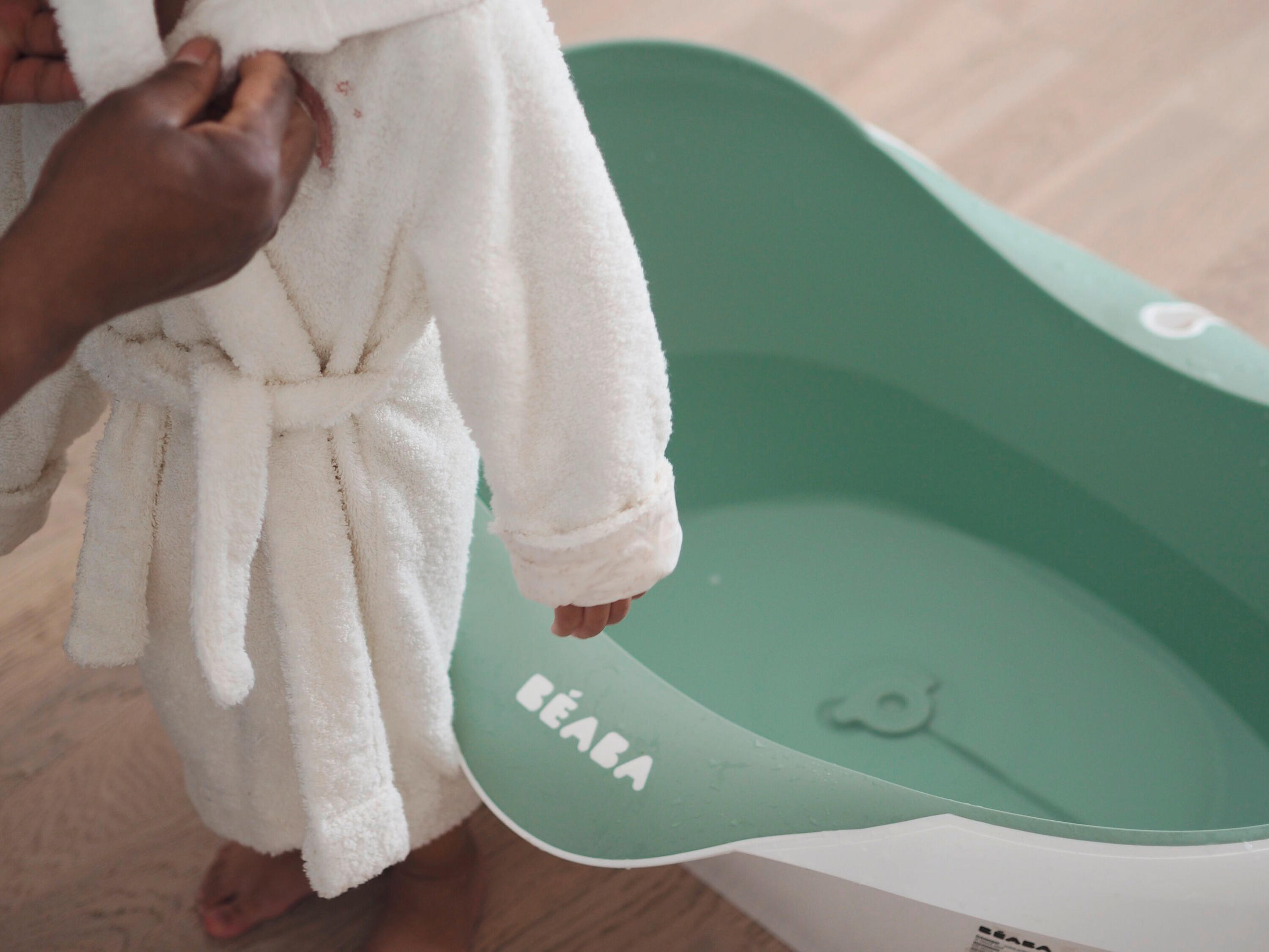 BABYBADEWANNE  - Salbeigrün/Weiß, Basics, Kunststoff (82/55/29cm) - Beaba
