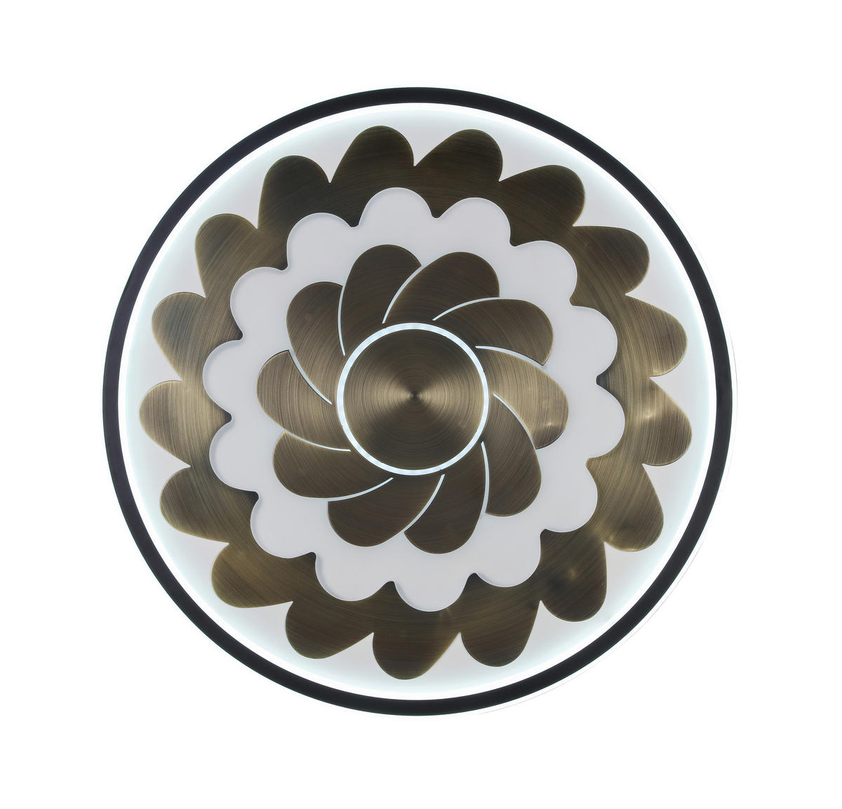 STROPNÉ LED SVIETIDLO, 58/5,5 cm  - čierna/biela, Lifestyle, kov/plast (58/5,5cm) - Dieter Knoll