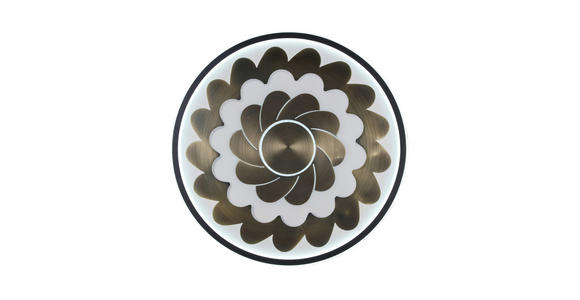 LED-DECKENLEUCHTE 58/5,5 cm - Messingfarben/Schwarz, LIFESTYLE, Kunststoff/Metall (58/5,5cm) - Dieter Knoll