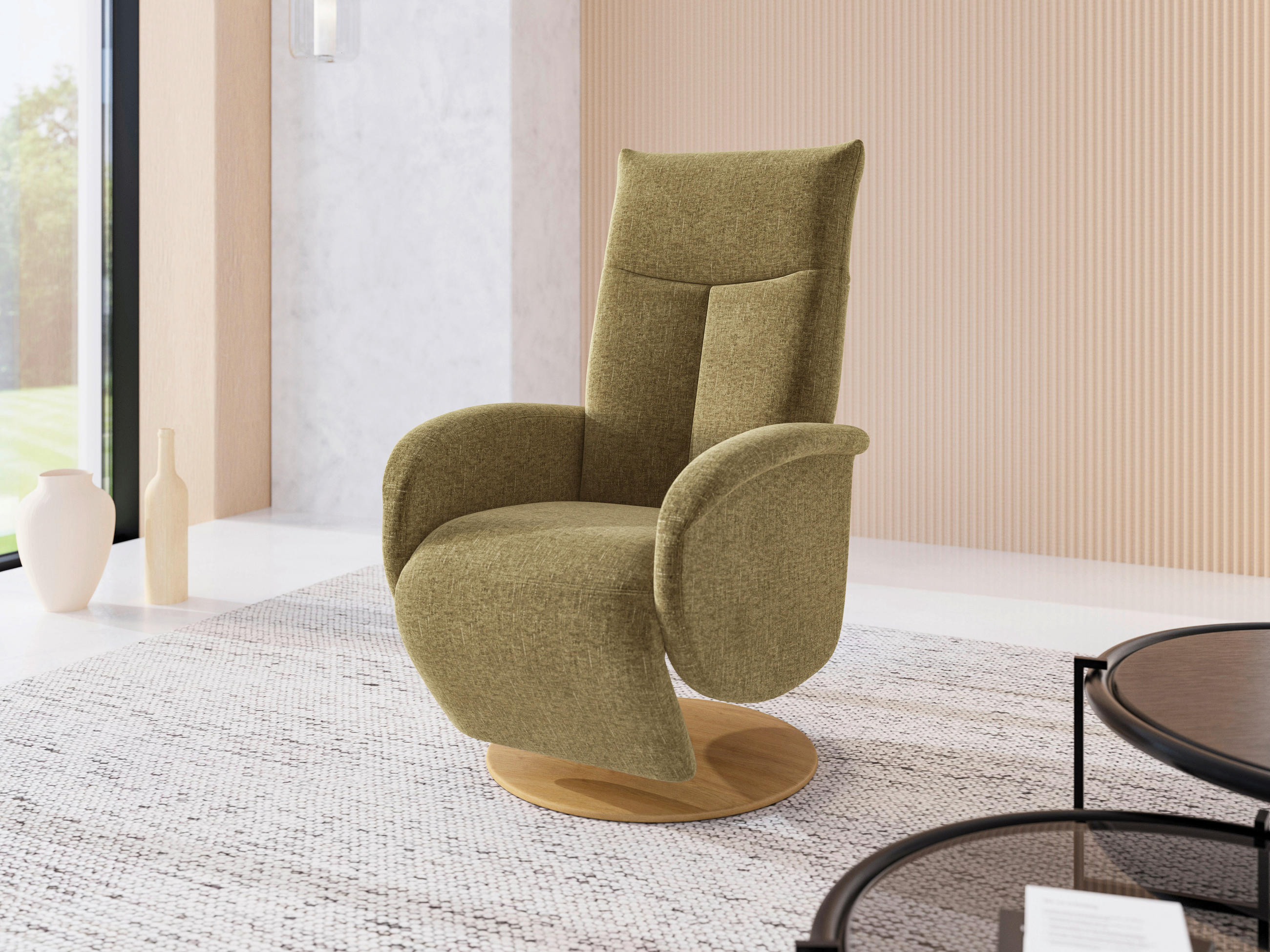 Sit & More RELAXSESSEL Olivgrün 75cm × 82cm × 112cm