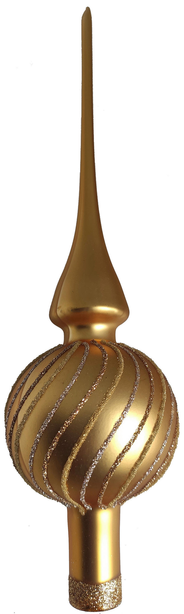 CHRISTBAUMSPITZE  - Goldfarben, LIFESTYLE, Glas (7/27cm) - X-Mas