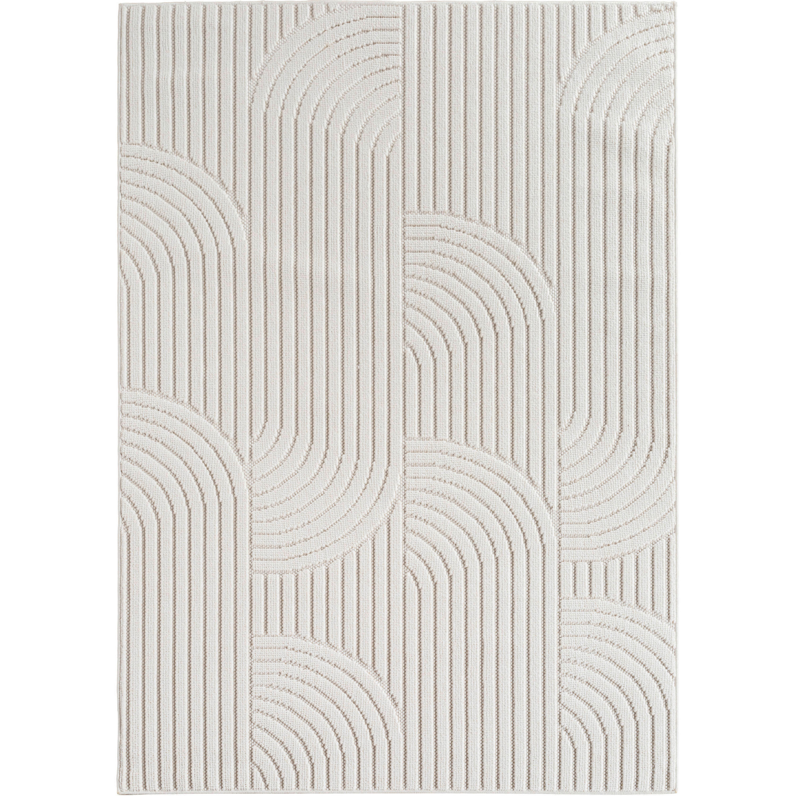 FLACHWEBETEPPICH 120/170 cm HELIX Creme  - Creme, Basics, Kunststoff/Textil (120/170cm) - Novel