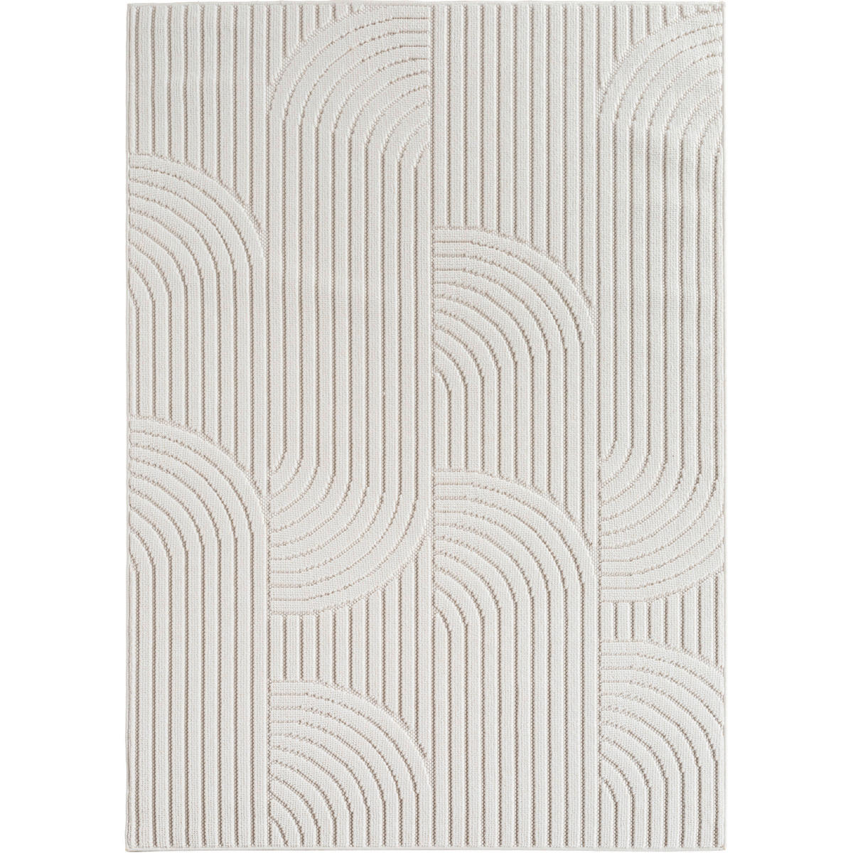 FLACHWEBETEPPICH 120/170 cm HELIX Creme  - Creme, Basics, Kunststoff/Textil (120/170cm) - Novel