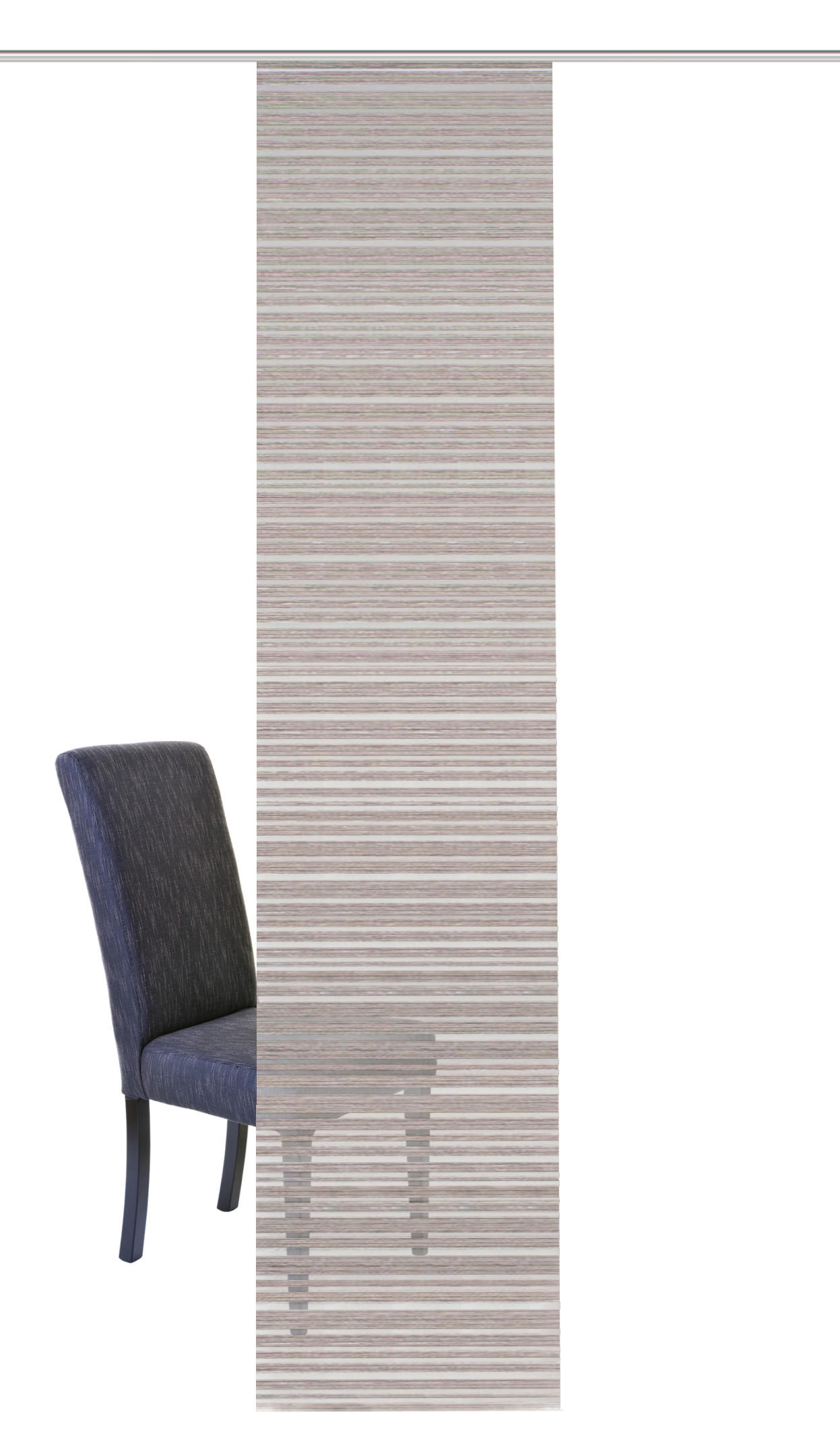 FLÄCHENVORHANG   blickdicht   60/245 cm  - Naturfarben, Design, Textil (60/245cm)