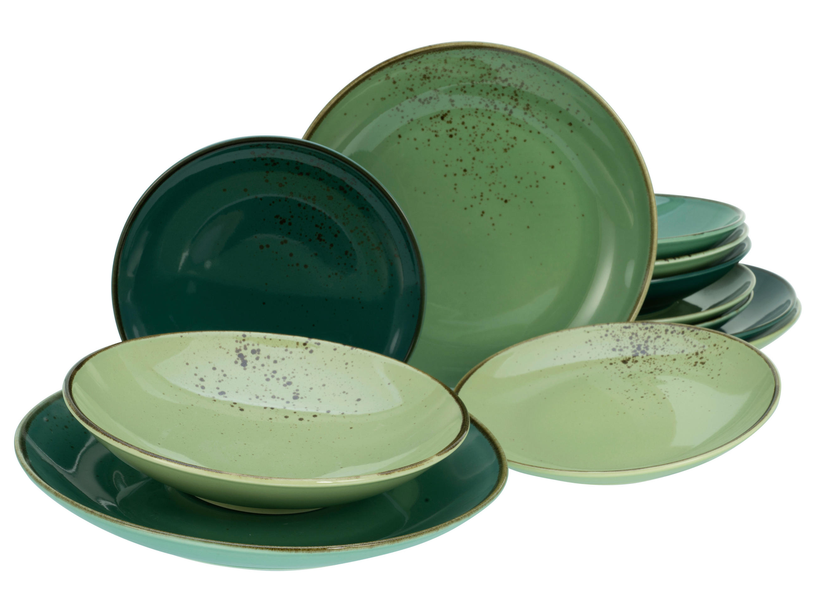 TAFELSERVICE Multicolor 12-teilig  - Multicolor, Keramik (31,5/31,5/38cm) - Creatable