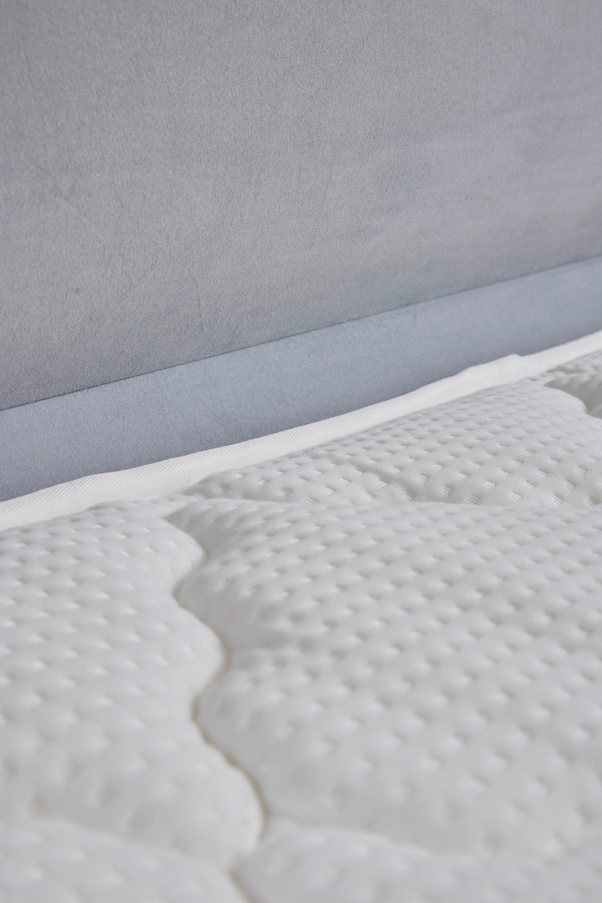 BOXSPRING-ÁGY 120/200 cm  világosszürke  - világosszürke/natúr színű, Modern, faalapú anyag/textil (120/200cm) - MID.YOU
