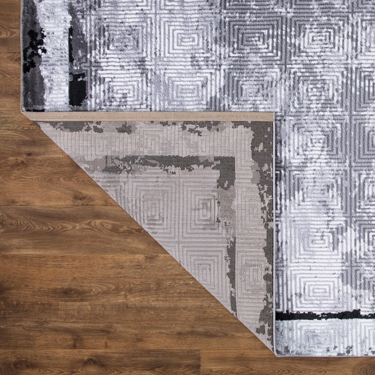 WEBTEPPICH 120/170 cm Eleysa Grau, Schwarz  - Schwarz/Grau, LIFESTYLE, Textil (120/170cm)