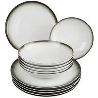 SERVIS Terra 12 delar  - beige/brun, Lifestyle, keramik (7,916kg) - Seltmann Weiden